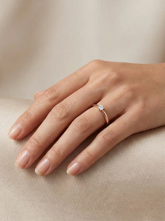 Sõrmus teemantidega 0,16 ct.