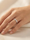 Кольцо с бриллиантовой дорожкой 0.12ct.