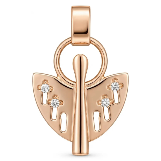 Auksinis angelas su sparnais – elegantiška krikštynų dovana