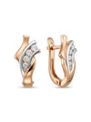Auksiniai auskarai su cirkoniais