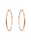 Auksiniai dideli ovalūs auskarai lankeliai
