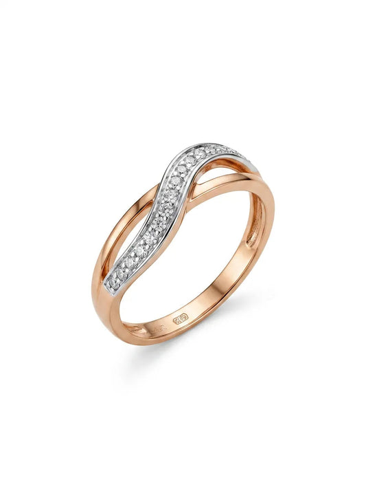 Auksinis žiedas su cirkoniais