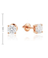 Kuldsed kõrvarõngad 0.61ct teemantidega