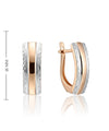 Kahevärvilised graveeritud kõrvarõngad