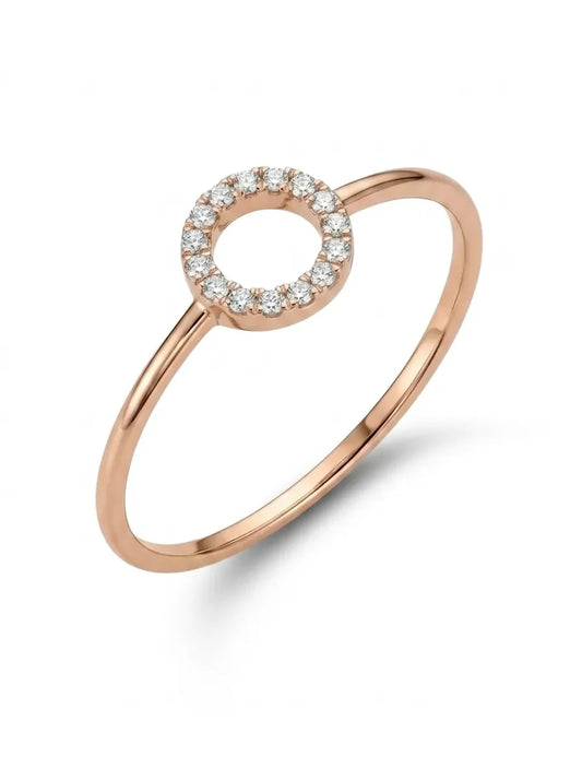Auksinis žiedas su briliantais