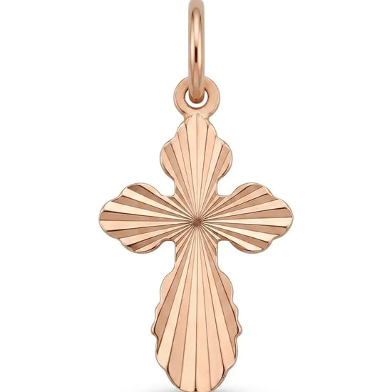Minimalistinis auksinis kryželis