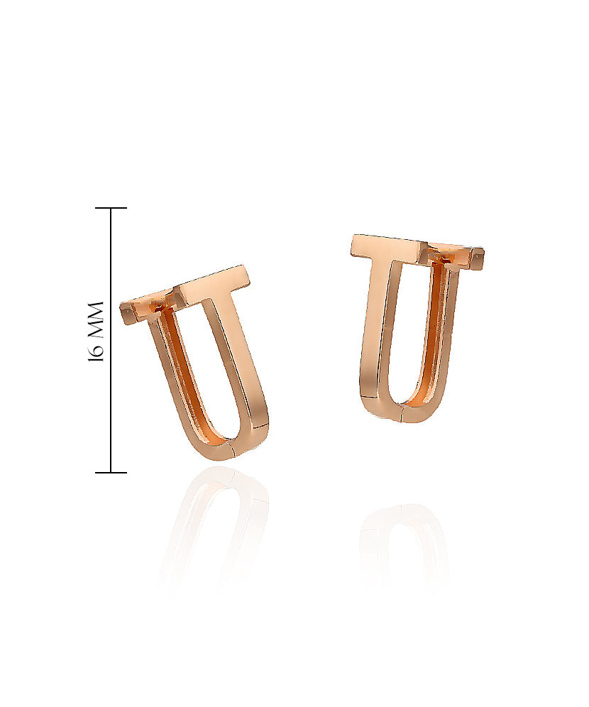 Modernūs geometriniai auskarai