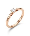 Кольцо с бриллиантом 0,10 ct.
