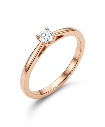 Кольцо с бриллиантом 0,10 ct.