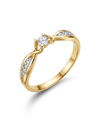 Кольцо с бриллиантом 0,154 ct.