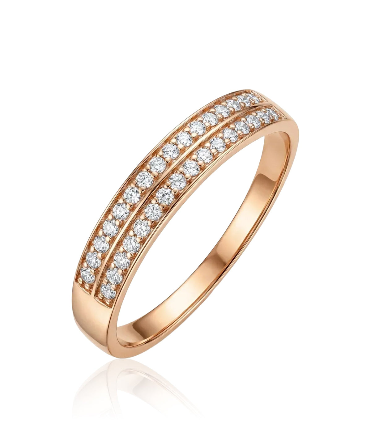 raudono aukso ziedas su cirkoniais