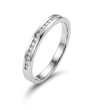 Кольцо с бриллиантовой дорожкой 0.12ct.