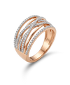 Sõrmus 0.50 ct teemantidega