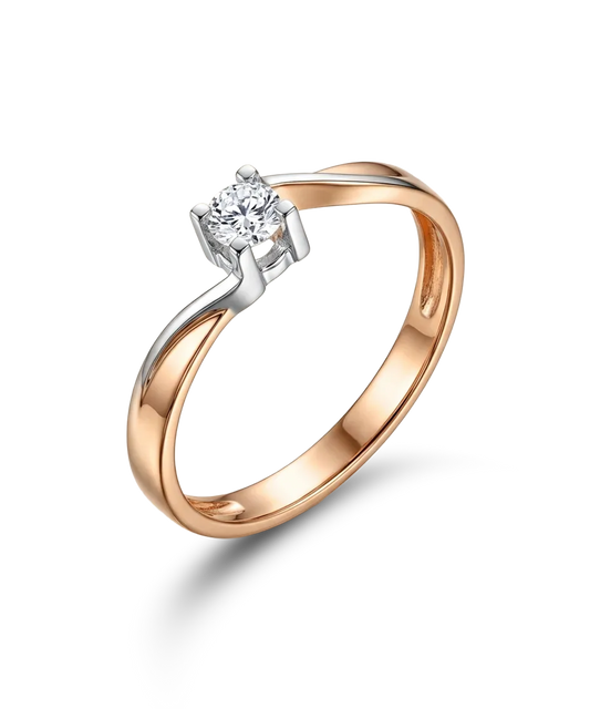 Sõrmus briljandiga 0,16 ct.