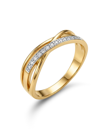 Teemantidega sõrmus 0.04ct.
