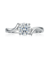 Sidabrinis žiedas su cirkoniu 17 dydis