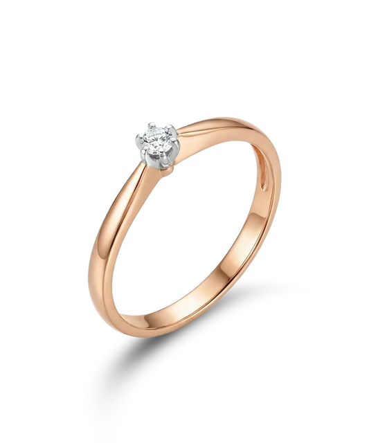 Sõrmus briljandiga 0.05 ct.