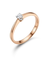 Кольцо с бриллиантом 0,16 ct.