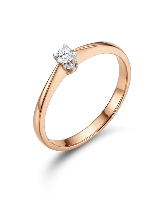 Sõrmus briljandiga 0,16 ct.