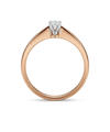 Кольцо с бриллиантом 0,16 ct.