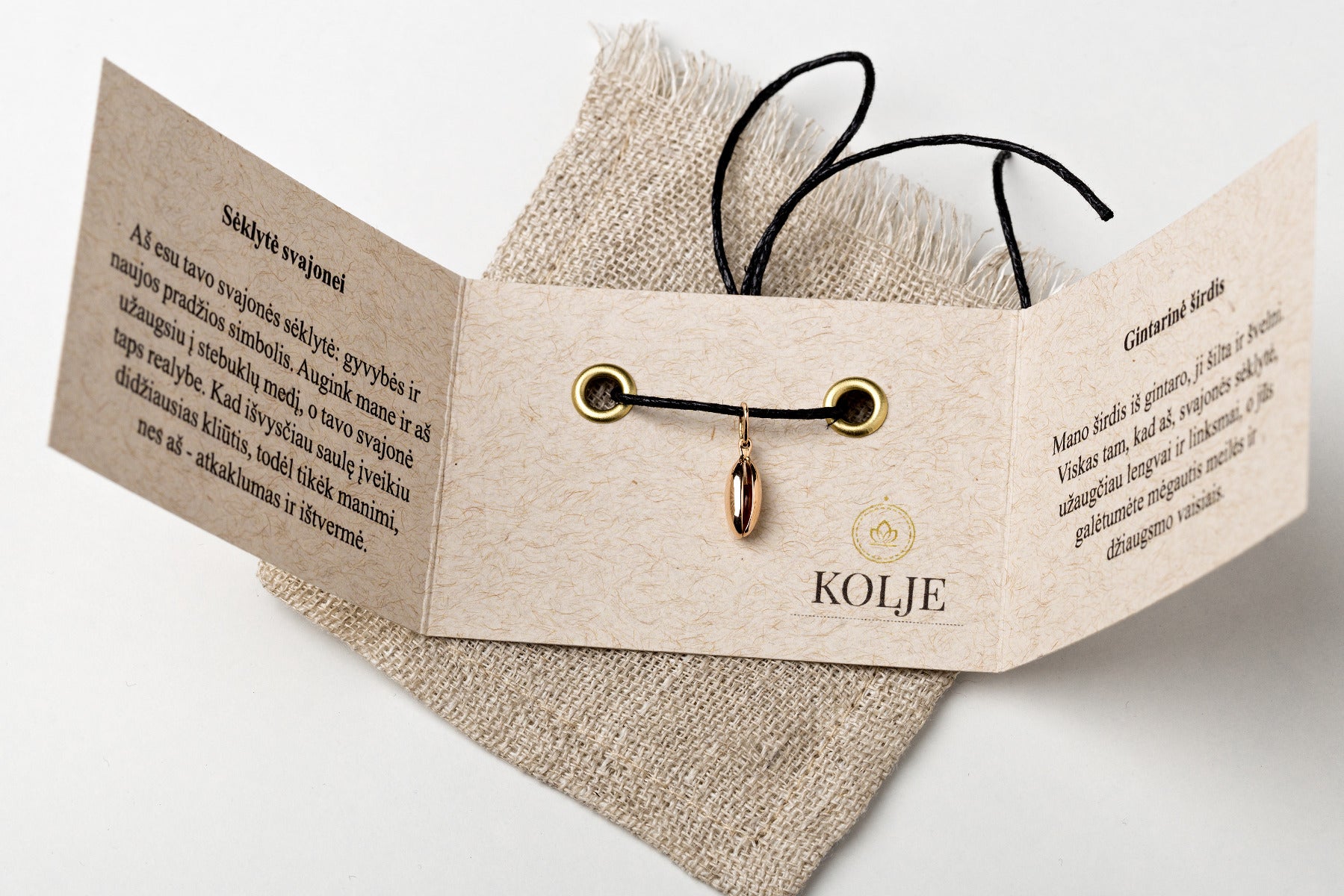 Sėklytė su modernia klipute Kolje